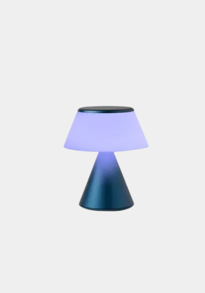 lampe mina s bleu fonce - Lexon