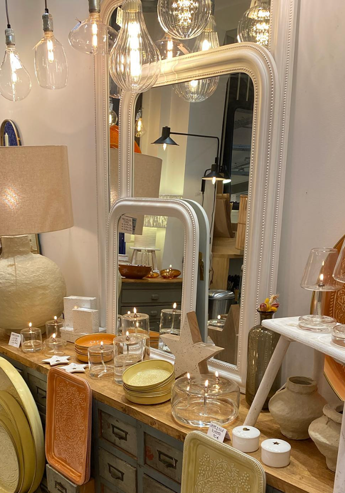 Lampe À Huile M Verre Transparent - Bazar De Luxe