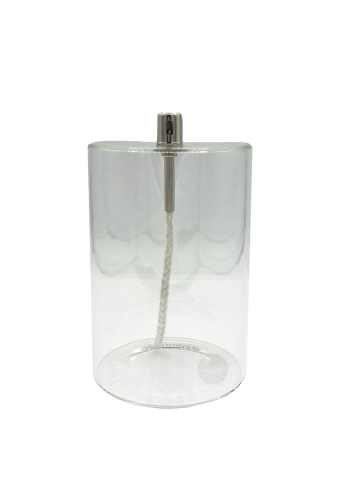 Lampe À Huile M Verre Transparent - Bazar De Luxe