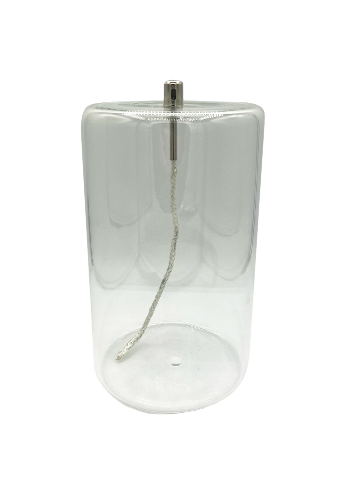 Lampe A Huile XL Verre Transparent - Bazar De Luxe