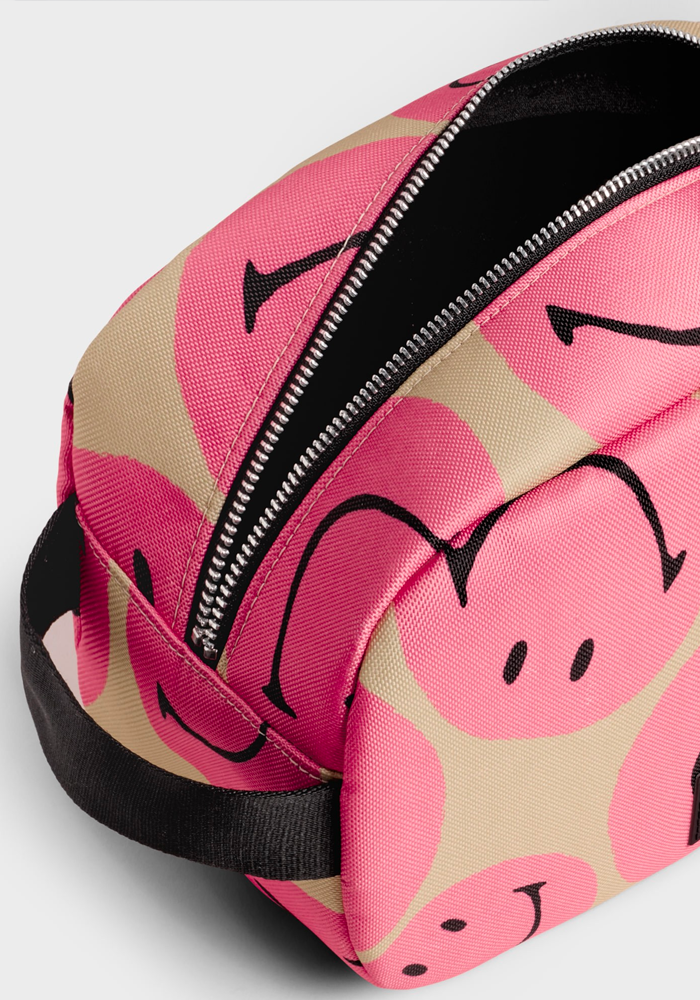 Trousse De Toilette Large Smiley Pink - Wouf