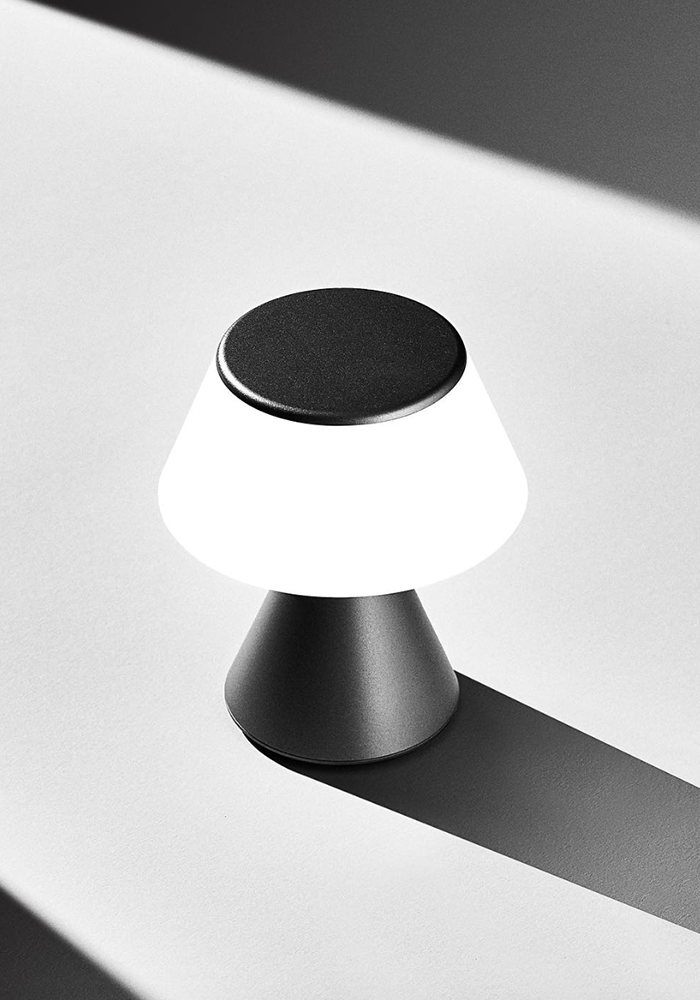 Lampe Luma M Gris Métallique - Lexon