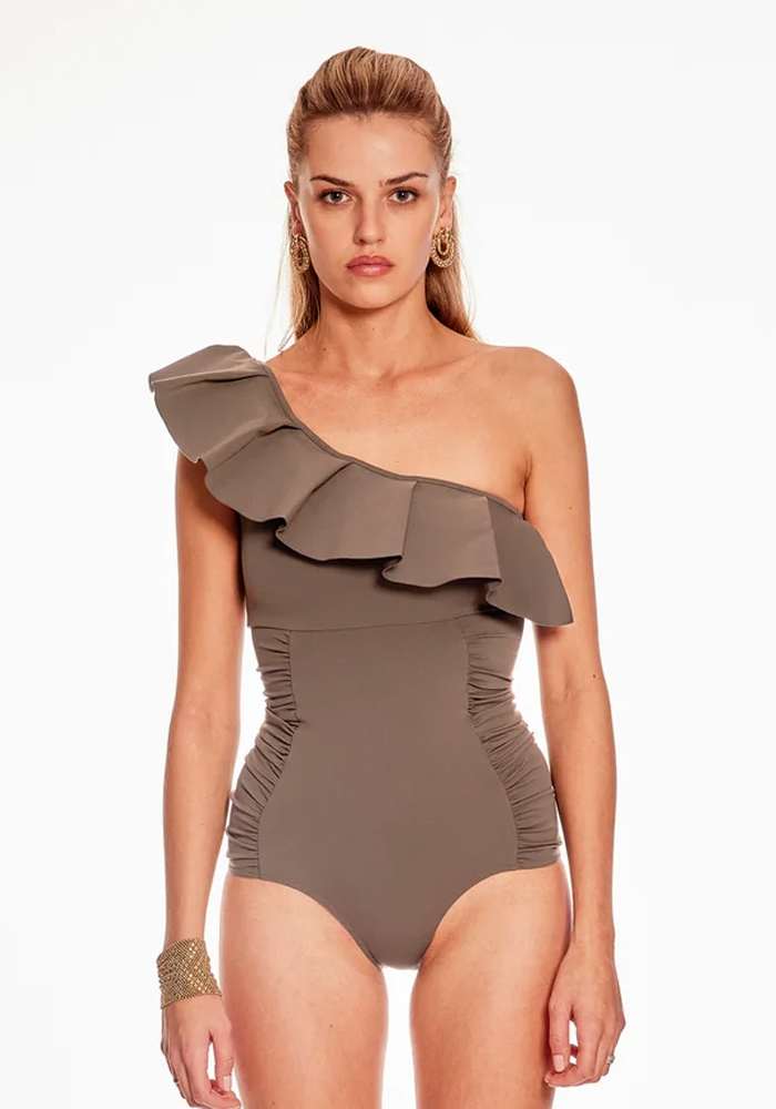 Maillot De Bain Orsay Une Pièce Taupe - Maio Paris