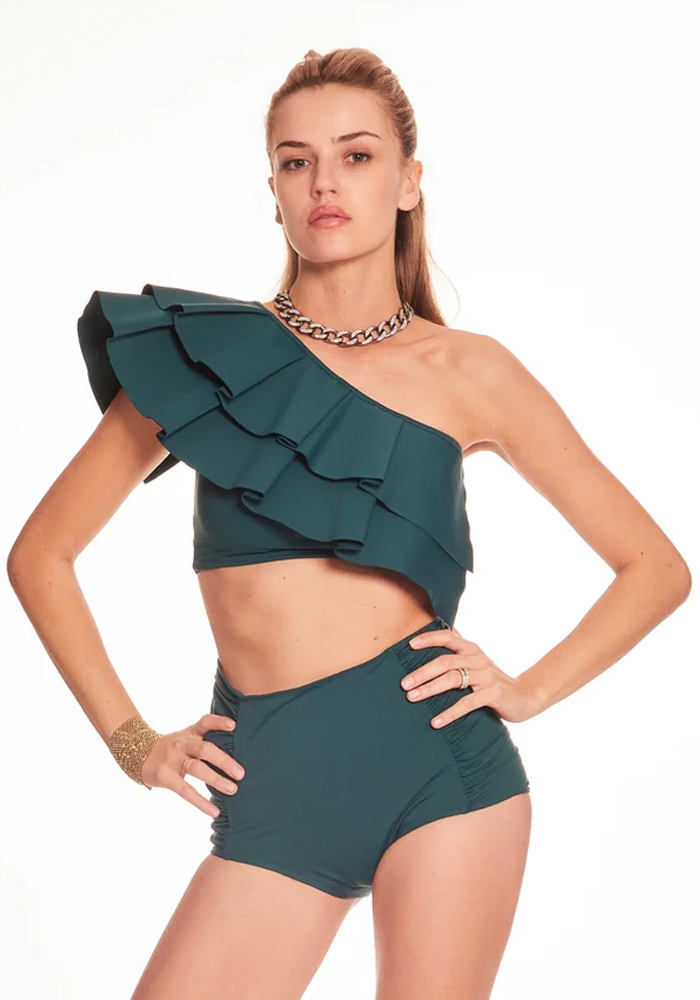 Maillot De Bain Deux Pièces Orsay Bleu Canard - Maio Paris