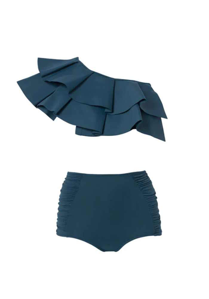 Maillot De Bain Deux Pièces Orsay Bleu Canard - Maio Paris