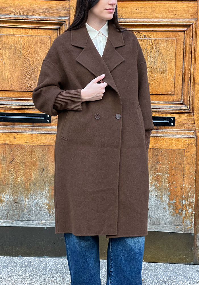 Manteau Oversize Marron - Lou Andrea