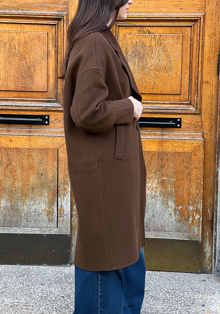 Manteau Oversize Marron - Lou Andrea