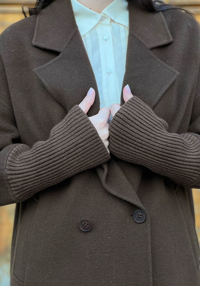 Manteau Oversize Marron - Lou Andrea
