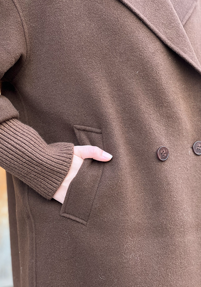 Manteau Oversize Marron - Lou Andrea