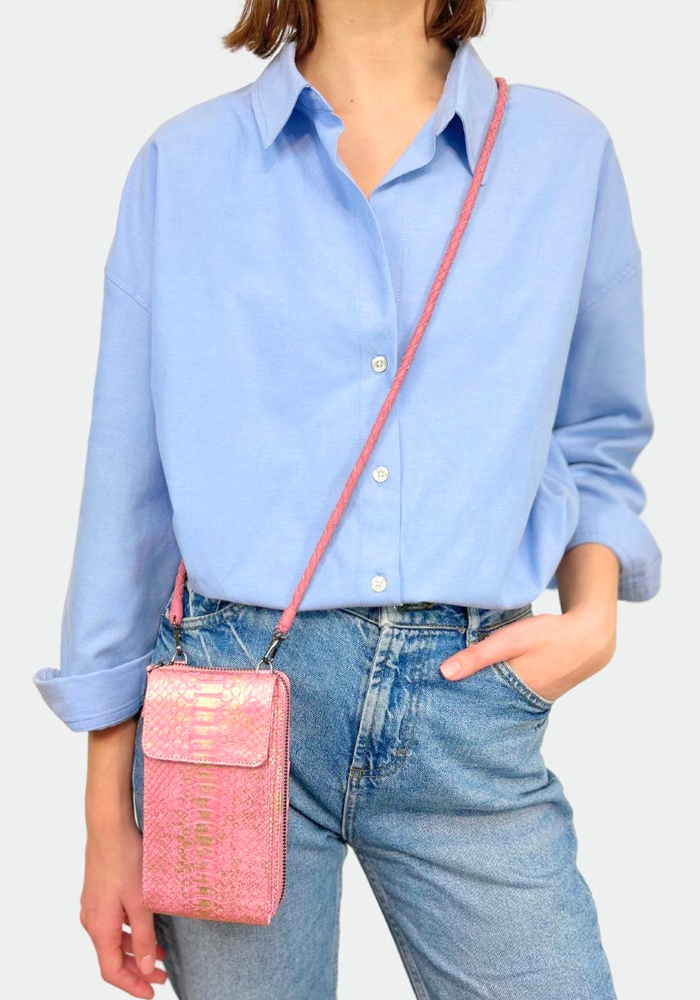 Meghan Baby Doll Leather Handle Pouch