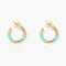 Mini Positano Aqua Hoop Earrings
