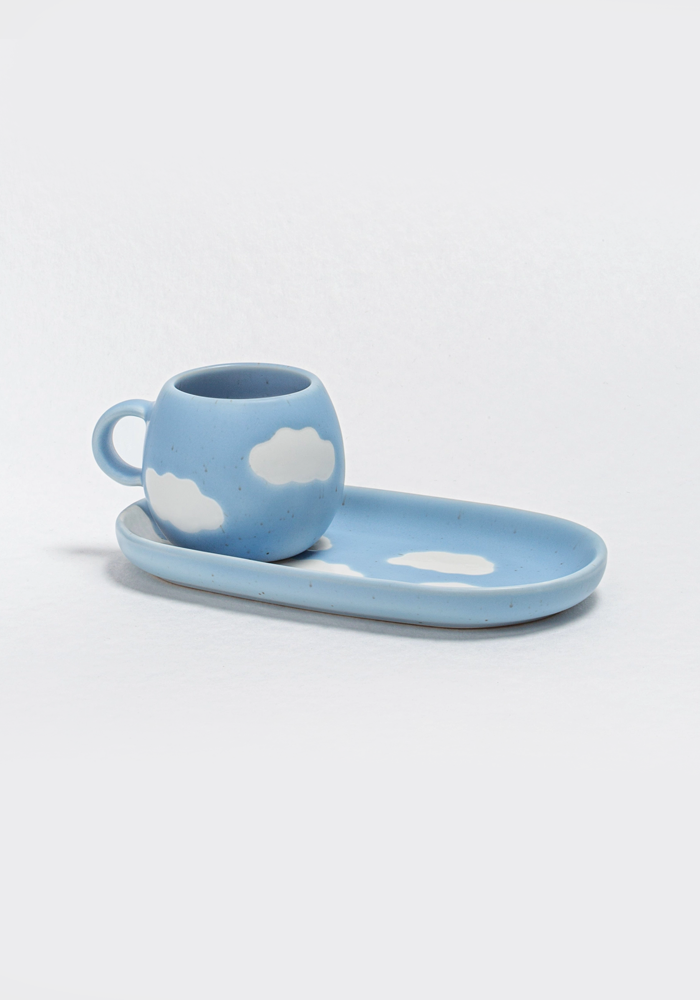 Mini Plateau Cloud Bleu - Egg Back Home
