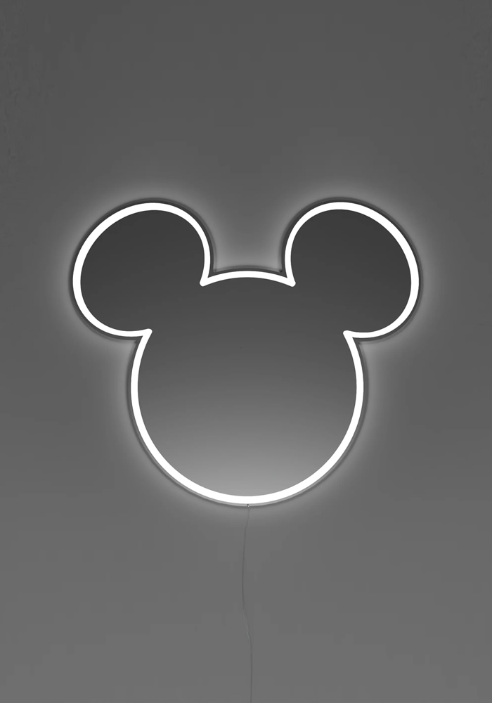 Néon Miroir Mickey - Yellow Pop