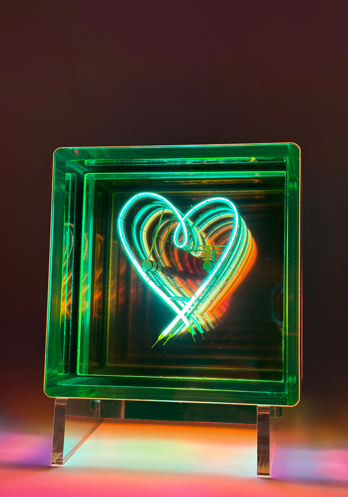Lampe Cube Heart - Blush Sélection