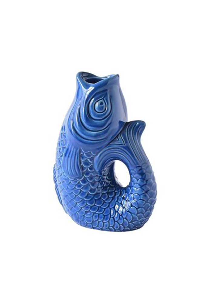 Bougeoir Monsieur Carafon S Bleu Azur - Blush Sélection Décoration