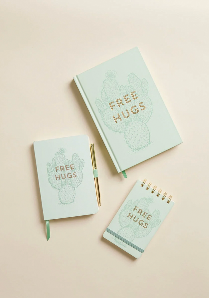 Carnet À Spirales Free Hugs - Blush Sélection Décoration