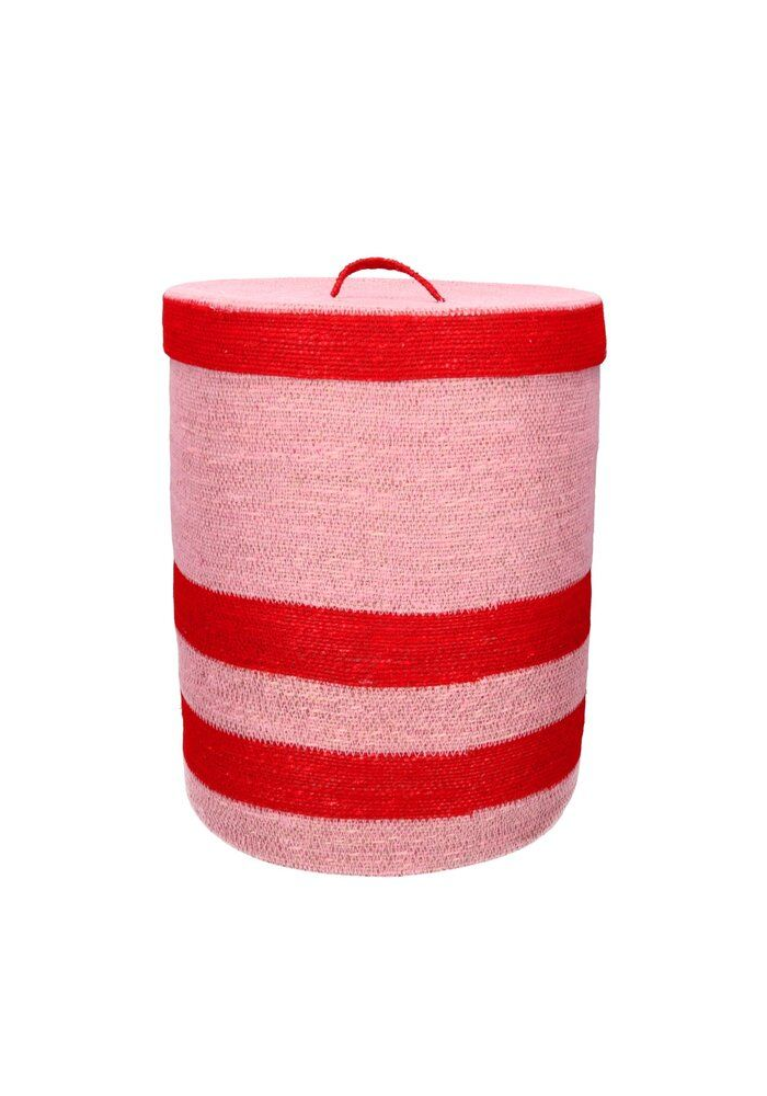 Panier Boathouse Rose Et Rouge - Blush Sélection