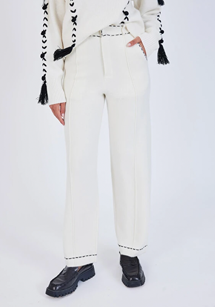Pantalon Maxim Écru - Not Shy