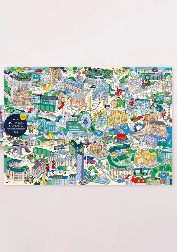 Poster Géant Cherche Et Trouve Paris - OMY