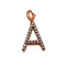 Pendentif Lettre A Pavé Diamants