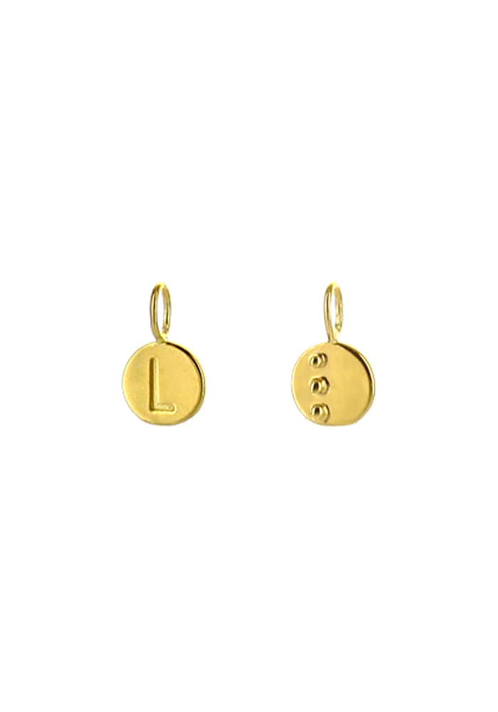 Médaille Lettre En Braille - Brai