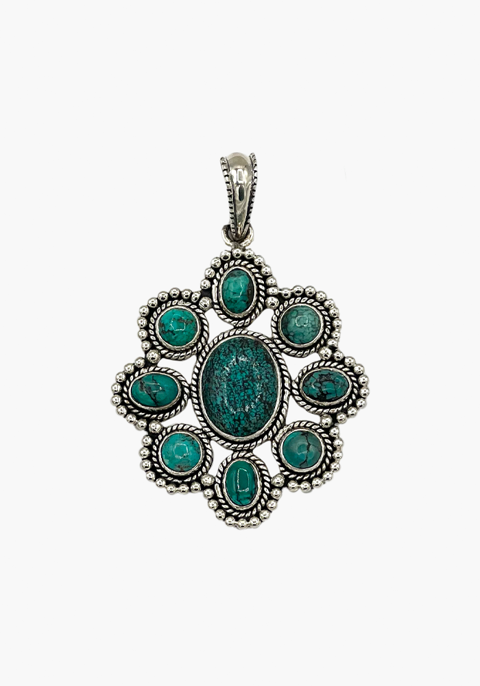 XL Multi Turquoise Pendant