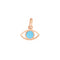 Eye Turquoise Pendant Rose Gold