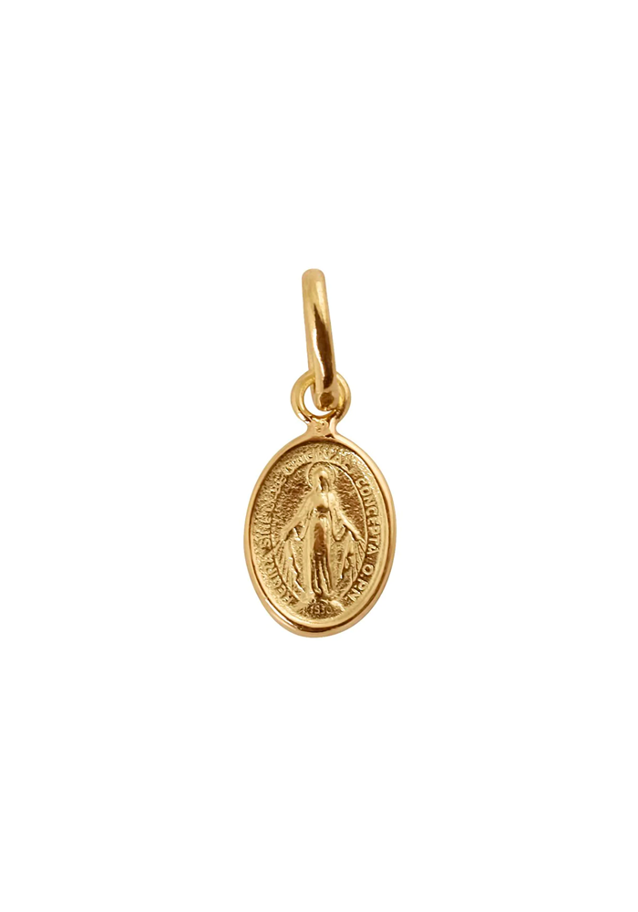 Colgante Virgencita Oro Amarillo