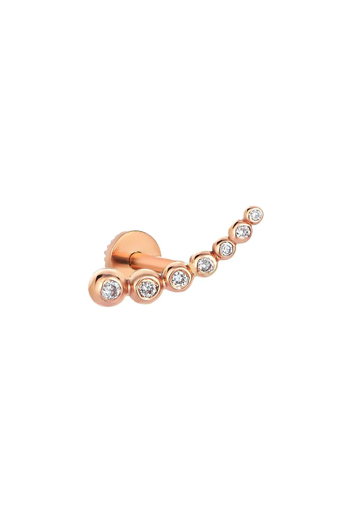 Piercing Solitaire Arc - Kismet By Milka