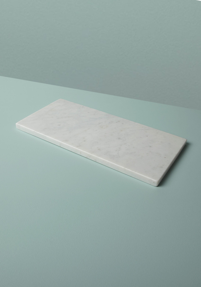 Planche A Découper Rectangulaire En Marbre Blanc - Be home