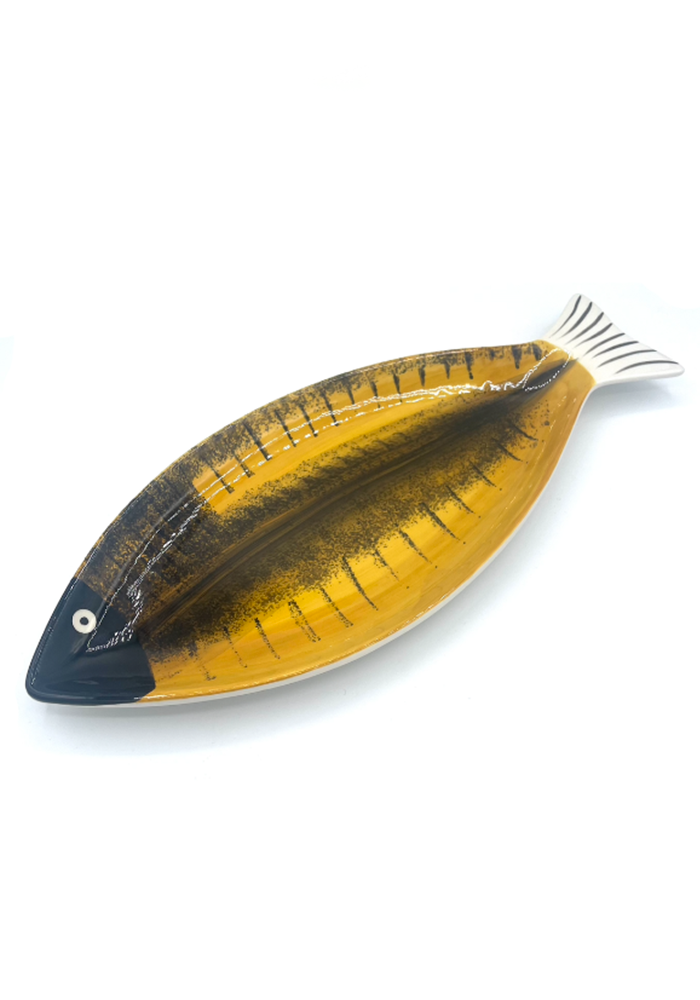 Plat De Présentation Le Poisson Barbus Grand Modèle - Bazar De Luxe