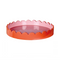 Plateau Ondulé Rond Rose