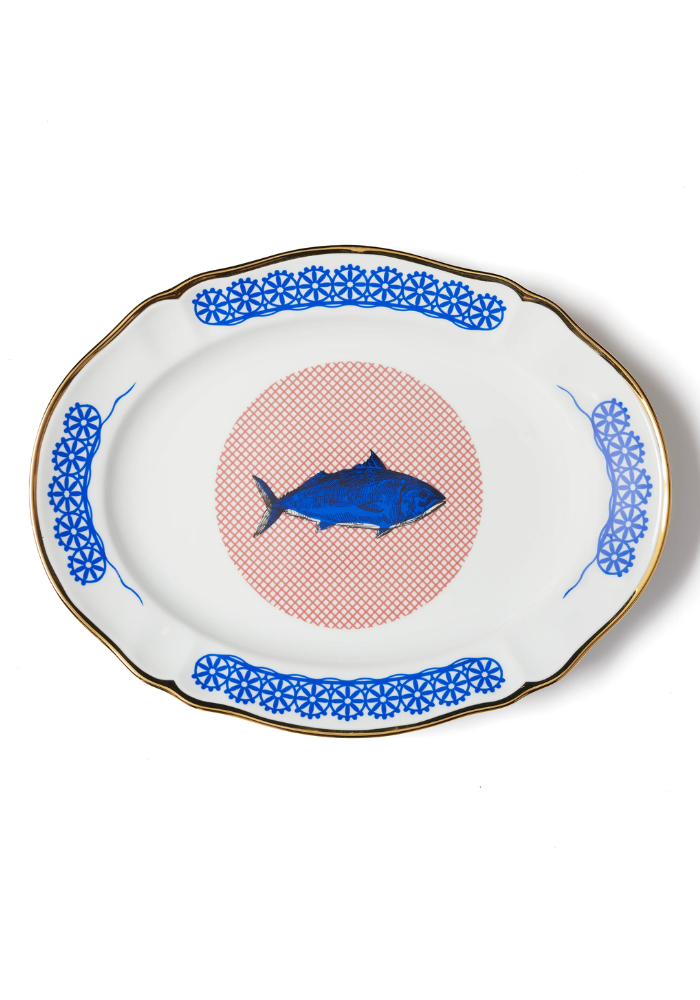 Plateau Oval Poisson - Bitossi Ceramiche