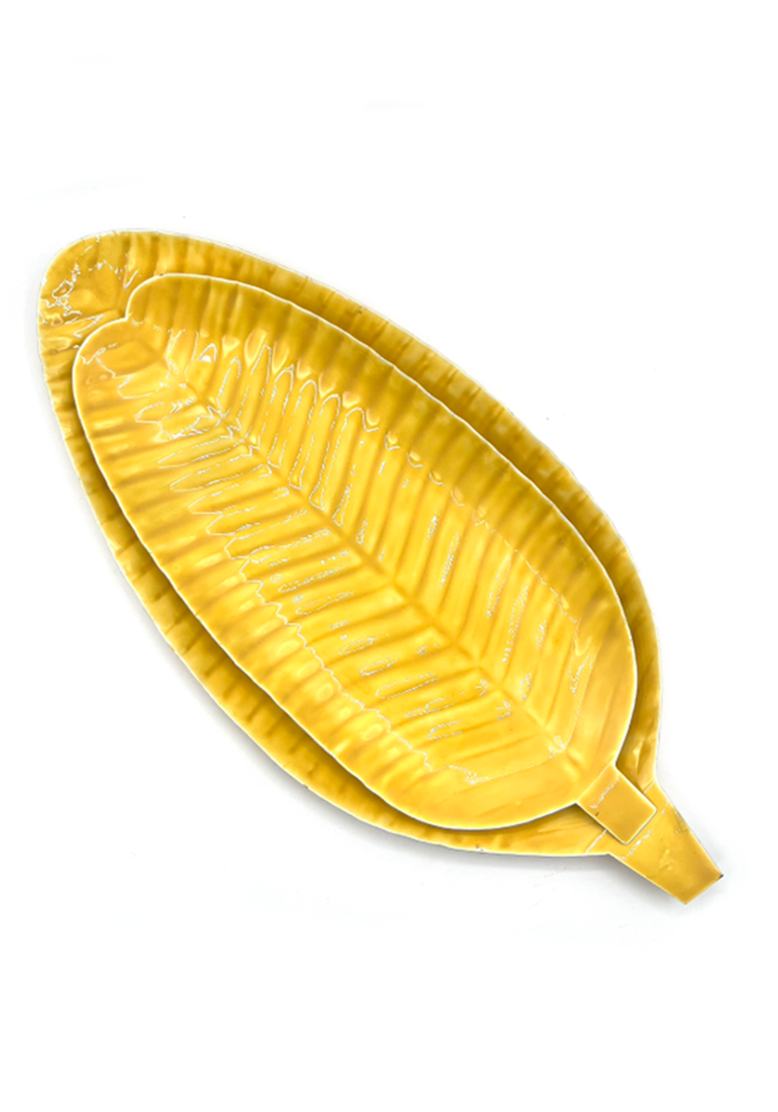 Set Of 2 Water Lily Leaf Empty Pockets