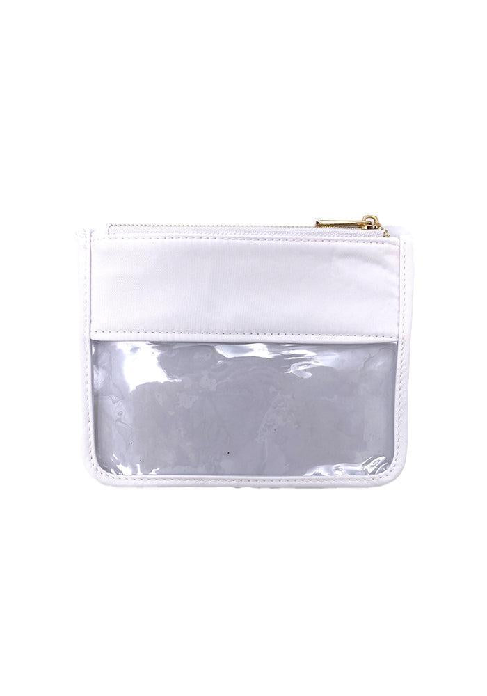 Pochette Oxford Plastique Transparent Et Bande Blanche - Maison Baïka