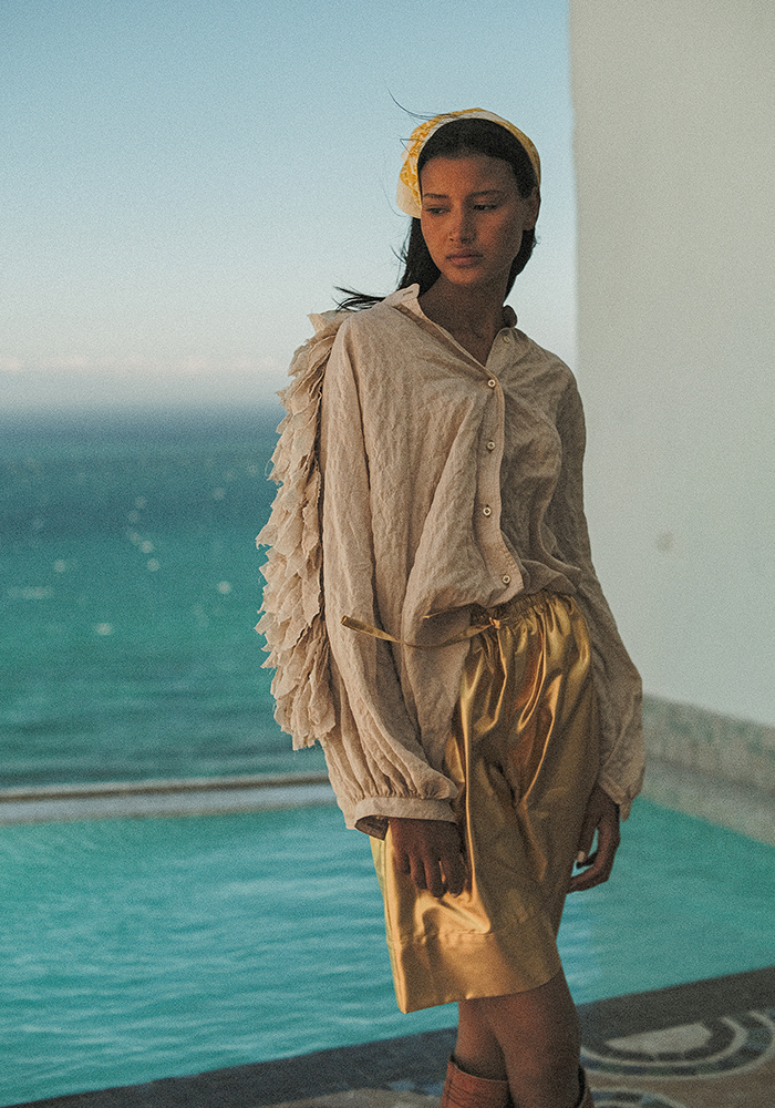 Chemise Birds Beige - Claramonte