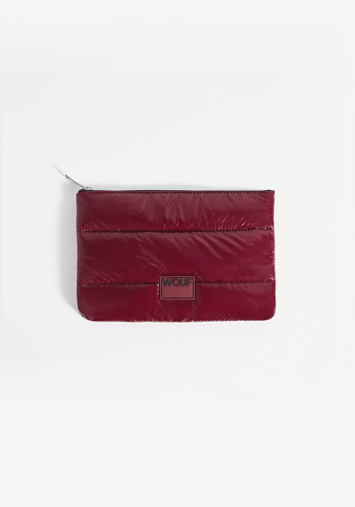 Pochette Plate Burgundy Glossy - Wouf
