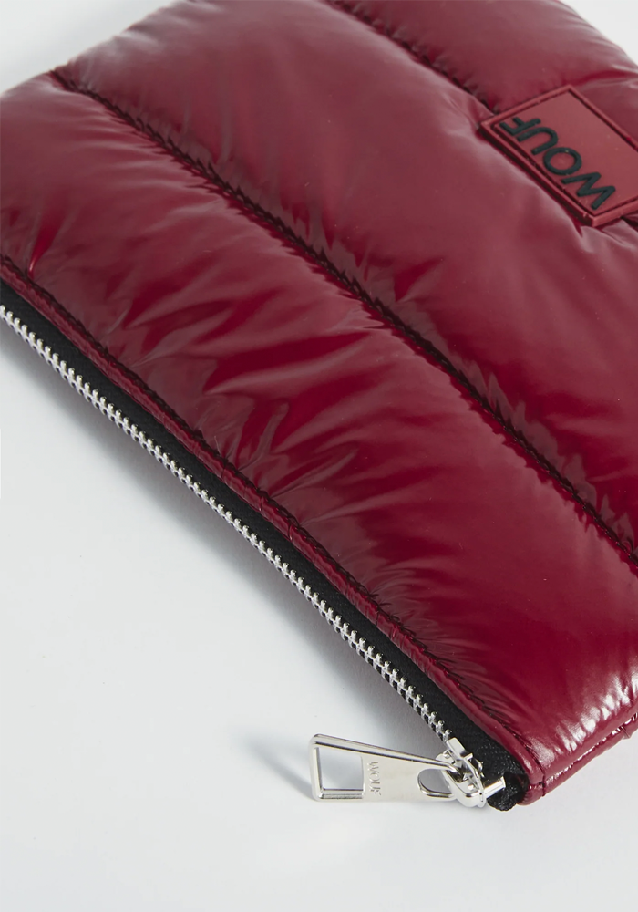 Pochette Plate Burgundy Glossy - Wouf