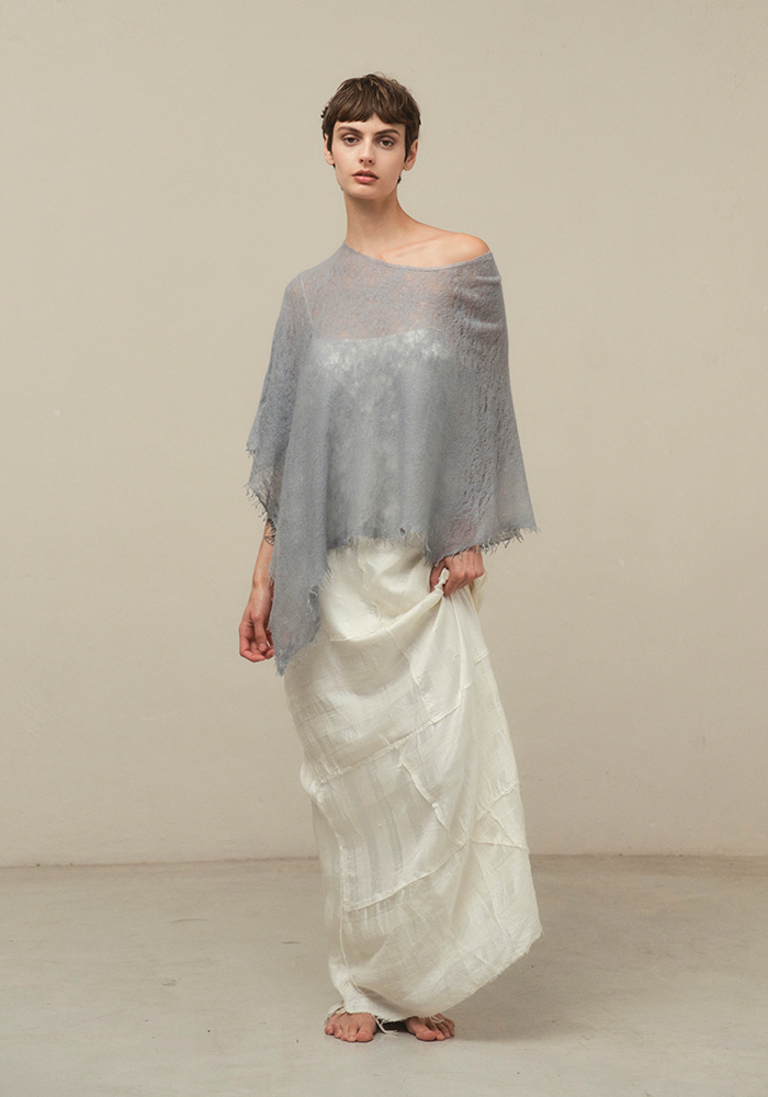 Poncho Semi Felted - Mirror In The Sky