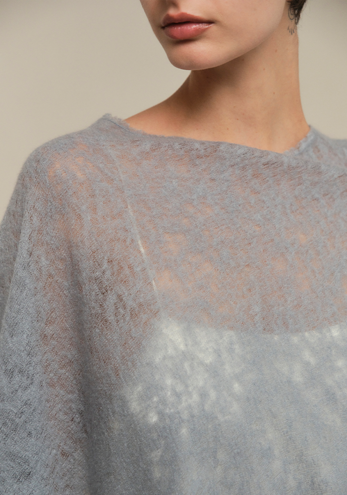 Poncho Semi Felted - Mirror In The Sky