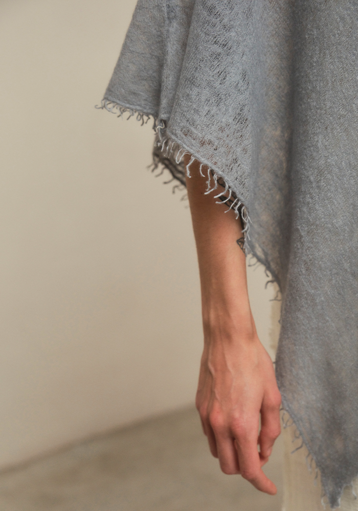 Poncho Semi Felted - Mirror In The Sky