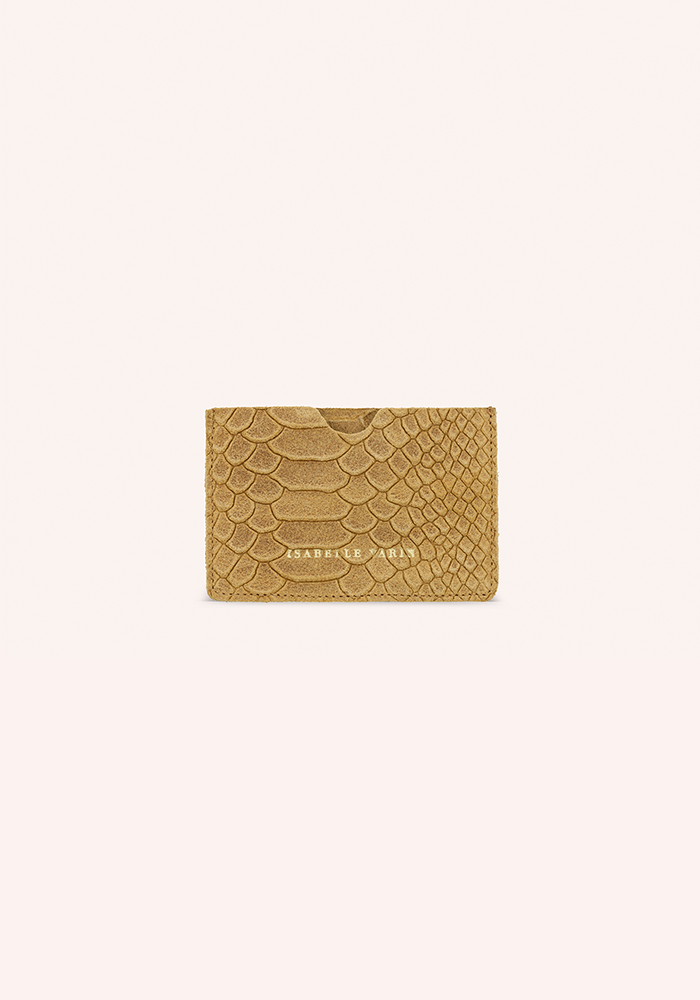 Porte-Cartes Credy Snake Beige - Isabelle Varin