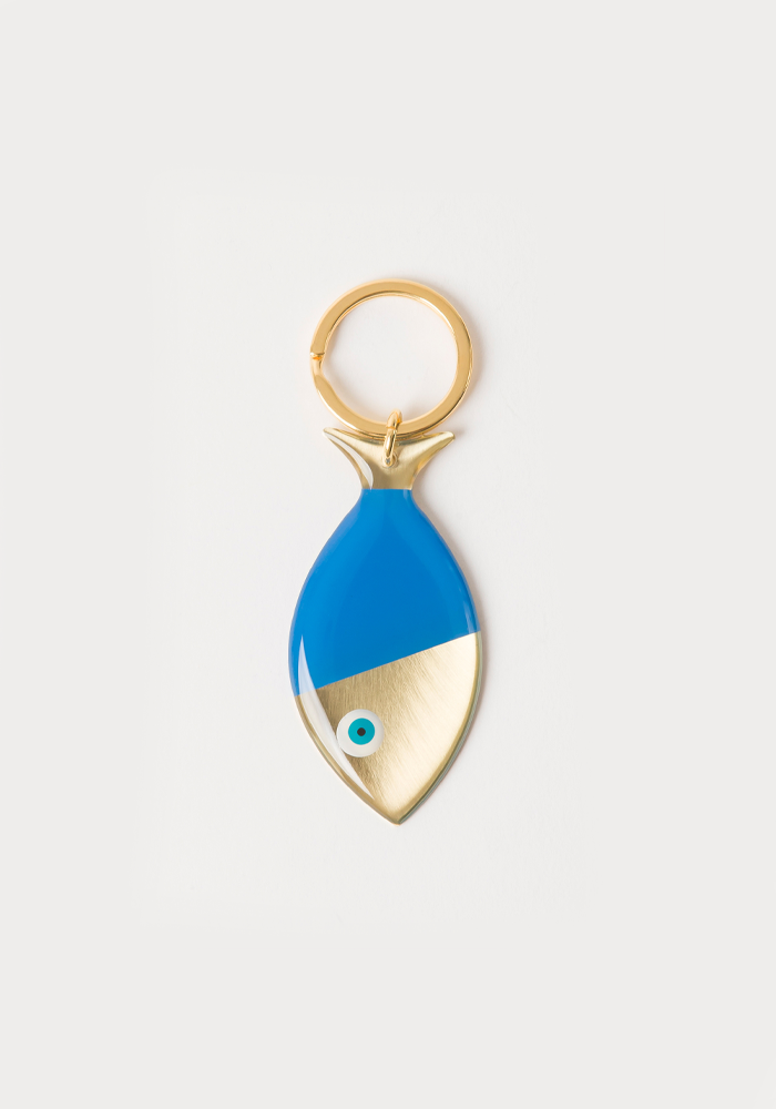 Porte-Clés Poisson Bleu - Bord De L'Eau