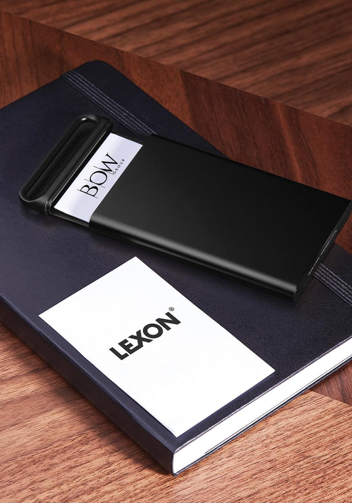 Étui Cartes De Visite Nomaday Noir - Lexon