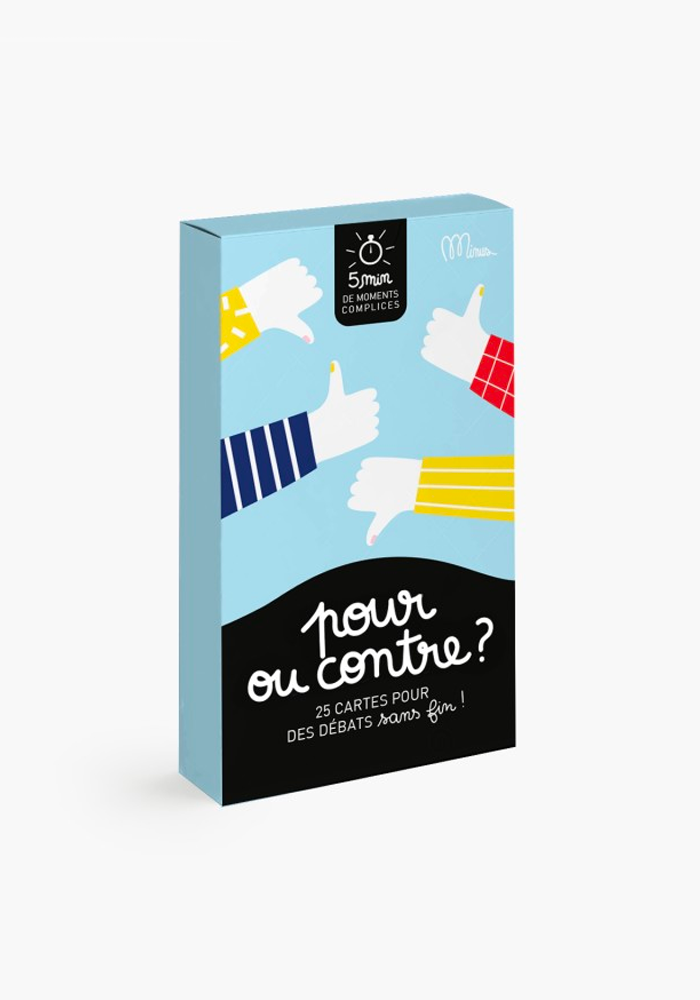 Cartes 5 Minutes De Moments Complices - Pour Ou Contre ? - Minus