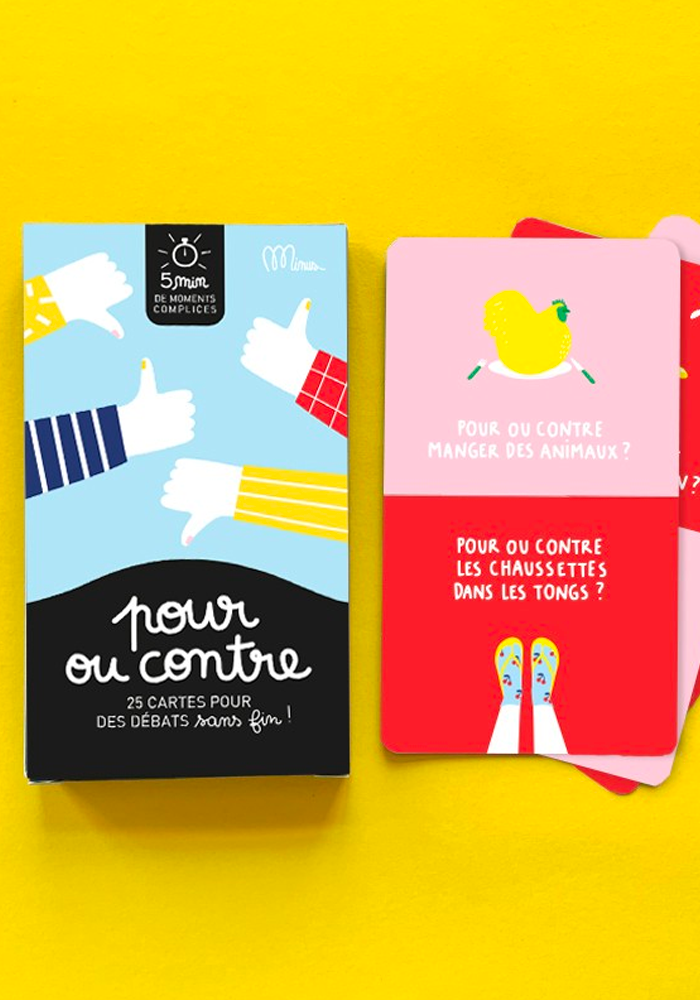 Cartes 5 Minutes De Moments Complices - Pour Ou Contre ? - Minus