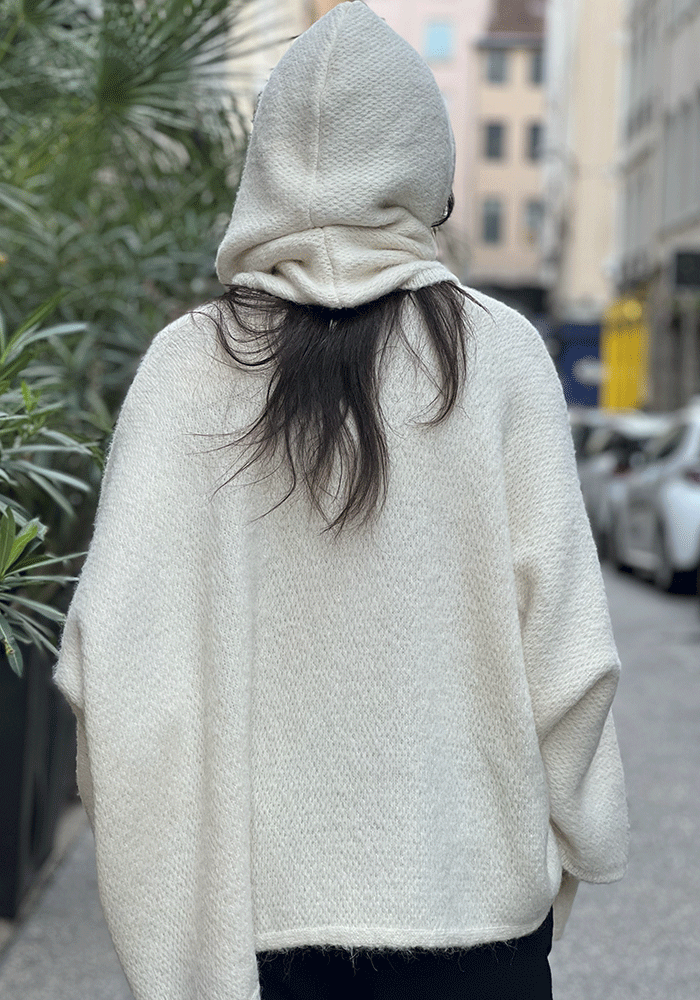 Pull En Mail Blanc - Blush Sélection Vêtements