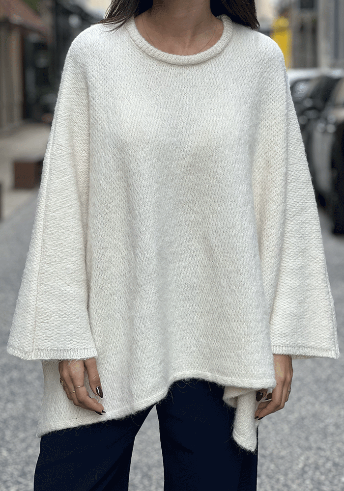 Pull En Mail Blanc - Blush Sélection Vêtements