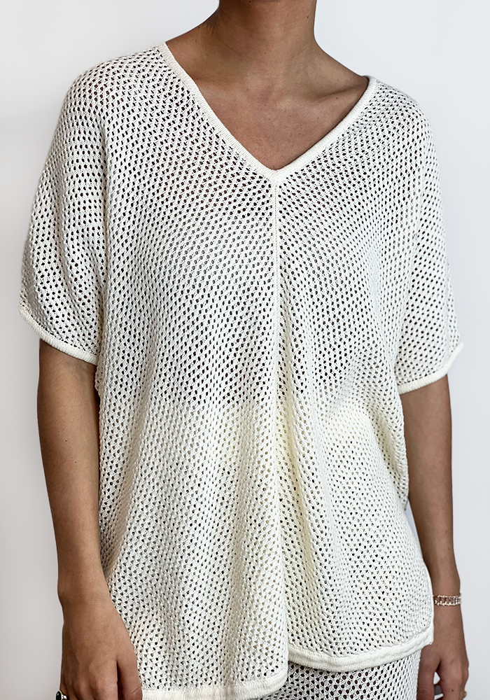 Pull Lira Écru - Not Shy