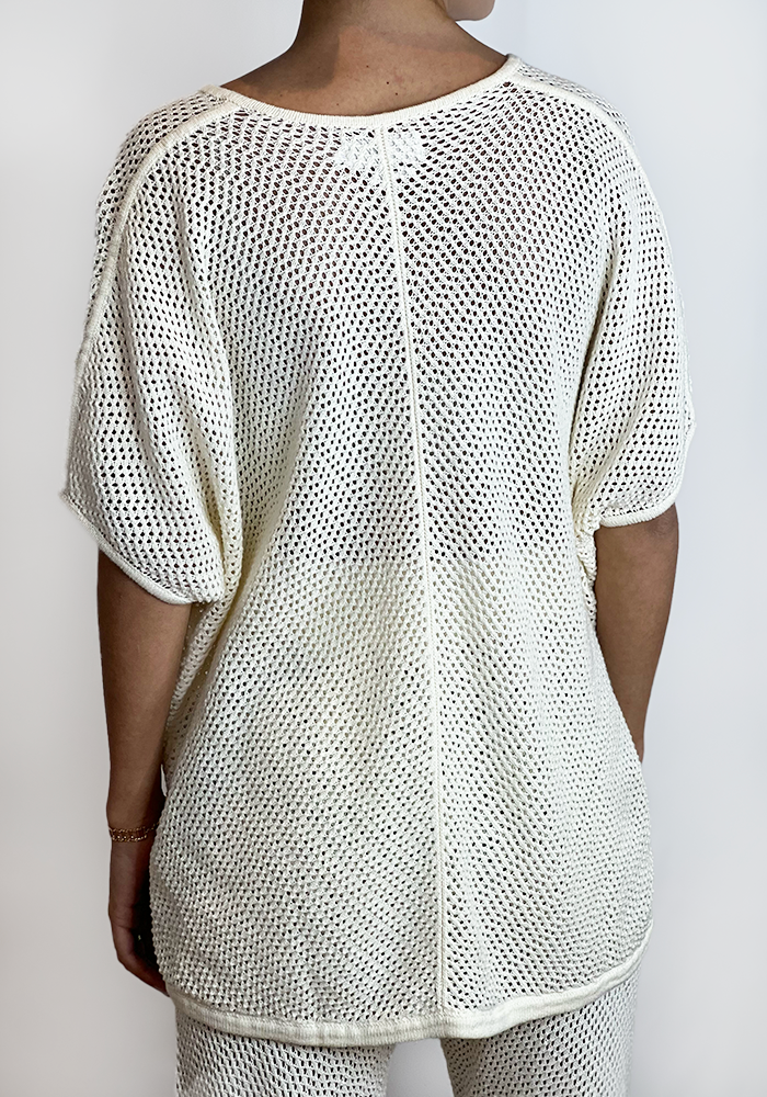 Pull Lira Écru - Not Shy